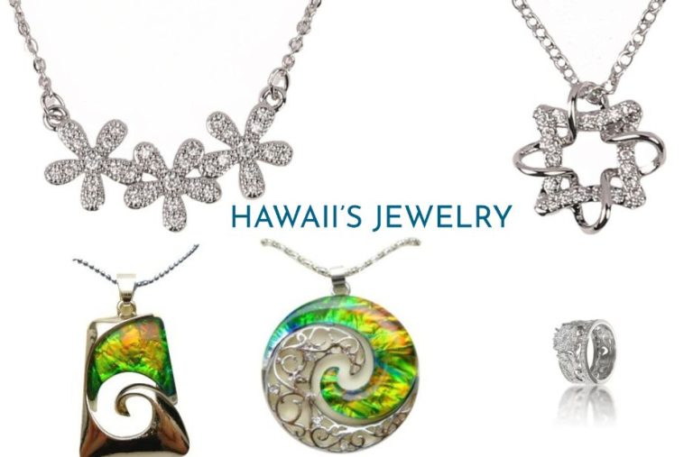 Timeless bridal jewellery for a Hawaiian ceremony