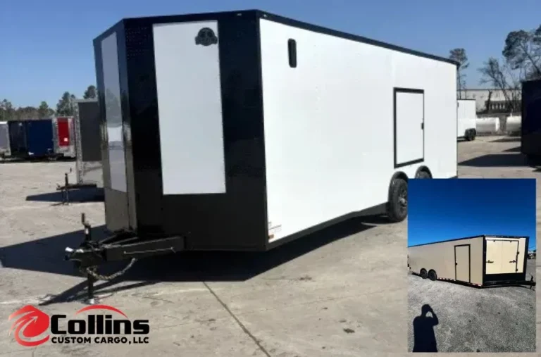 Titanium Silver Frost 7 by 16 Custom Enclosed Trailer for Premium Hauling Solutions
