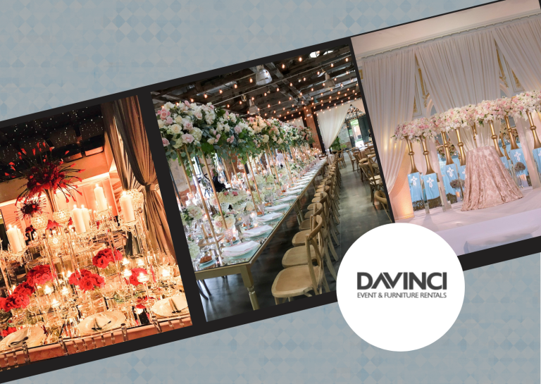 Elevate Your DC Wedding with Da Vinci’s Florist Furniture Rentals Elevate Your DC Wedding with Da Vinci’s Florist Furniture Rentals