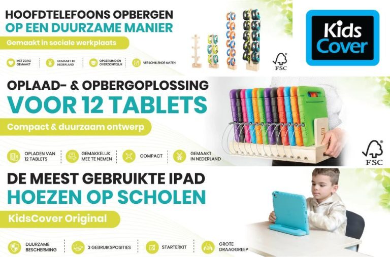 Koptelefoon vervangbare kabel school voor duurzaam klasgebruik via Kidscover.be