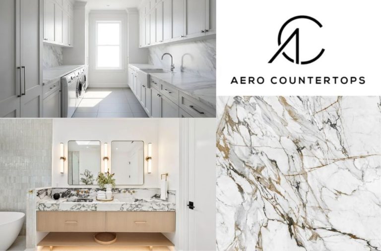 Fireplace Surround Stone Vancouver Crafted by AERO Countertops for Elegant Living